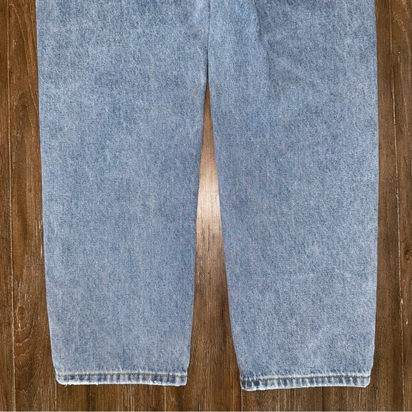 Elan High Rise Jeans Tapered S 24 25 Crossover Waist 90s Ankle Straight Leg Crop - Picture 9 of 11